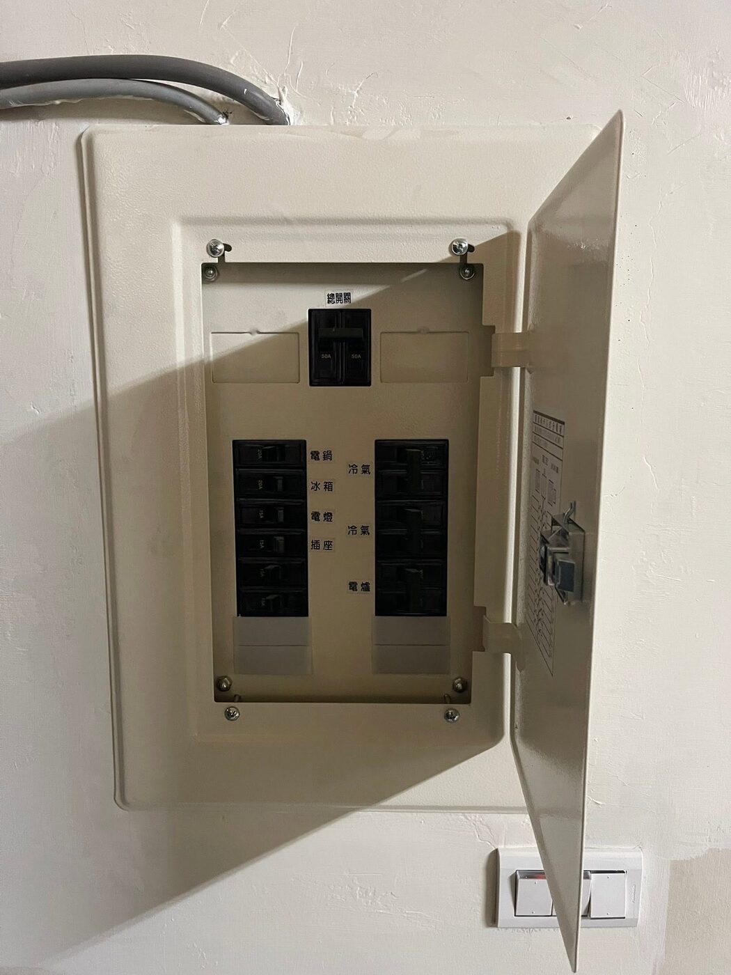 表燈分戶新設用電